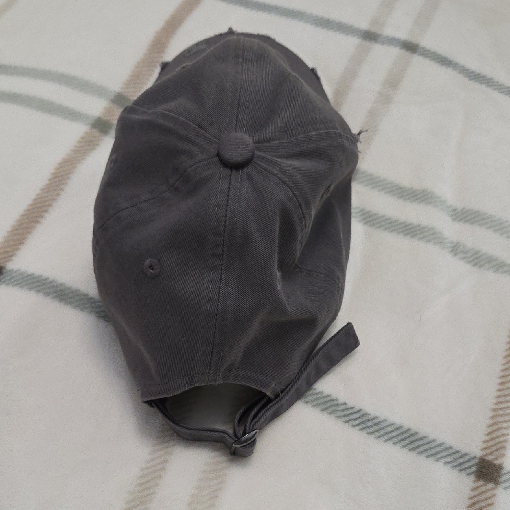 Gray Distressed Cap - Picture 2 of 3